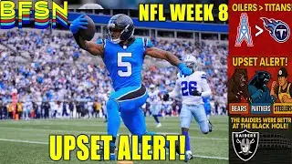 Week 8 NFL Upset Alert | Bears, Panthers & Steelers About to Break Brackets | Oakland over Vegas