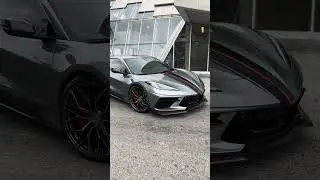 Hypersonic Gray Metallic Corvette C8 on 20