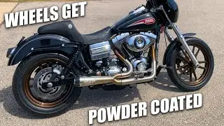Powder Coating the Wheels for my Clubstyle Dyna, Ride and Recap at the End!