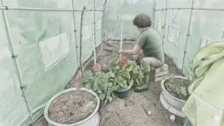 DIY Hobby Greenhouse: Spring Prep & Planting Winter Herbs (Parsley & Lovage)