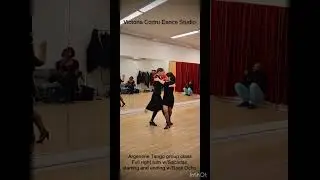 Argentine Tango group class | Intermediate level | Full right turn w/Sacadas #nyc #tango  #saturday