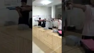 10 metre air pistol training