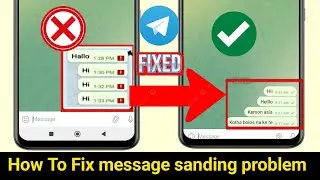 How to Fix Telegram Message Not Sent Problem (2025) | Telegram sms Sending Problem