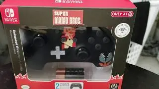 Unboxing power a nintendo switch Mario Bros Themed pro controller