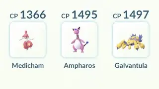 Medicham Ampharos Galvantula | Pok&eacute;mon GO Great League GBL PvP