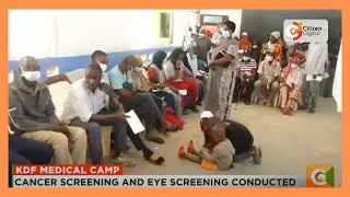 KDF conducts free medical camp for Kwale County residents in Gombato-Bongwe