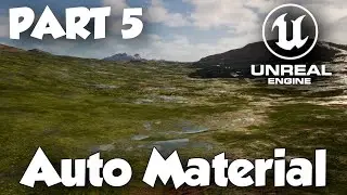 Landscape Auto Material Tutorial Part 5 | Puddles | Unreal Engine 5
