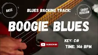 Boogie Hammond Blues BASS backing track jam