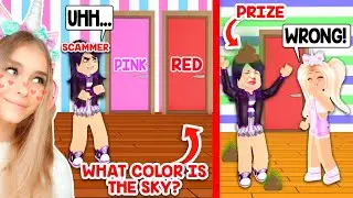 We Played A Game With A SCAMMER But Only Gave WRONG ANSWERS In Adopt Me! (Roblox)