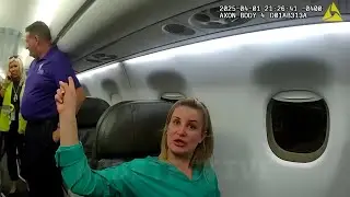 Пассажирка первого класса Карен вбегает в самолет после того, как авиакомпании отказали ей в посадке