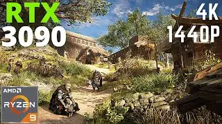 Assassin's Creed Valhalla: RTX 3090 + Ryzen 9 5950X | 4K, 1440p | Ultra Settings