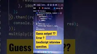 JavaScript Interview Questions Short-1 #javascript #shorts #interview