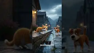 #cute dog #cartoon # cute billi #viral #animation