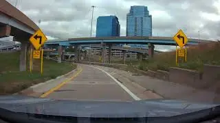 Grand Rapids Michigan - On The Freeway Heading In To Downtown On A Hot Summer Evening August 2022