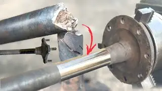 How Mechanic Unimaginable Fixes a Broken Axle Like a Straight Arrow ,Amazingly Techniqu