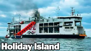 Fire on Canadian ferry MV Holiday Island