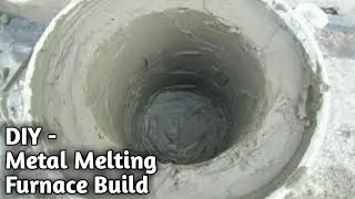 Making a Simple Furnace For Melting Copper ,Brass ,Alumunium