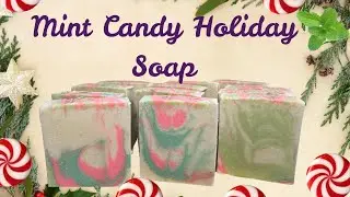 Mint Candy Soap #coldpressedsoap #soap #soapmaking Random Swirl 
