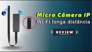 Micro câmera IP wifi TEMPO REAL sem Limite de distância (APP: Look cam) REVIEW PT-BR