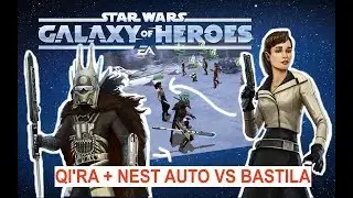 Qi'ra + Nest ONLY vs Bastila Lead Jedi FULL AUTO - Star Wars: Galaxy of Heroes