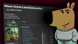 The Most Chill Modern Deck You've Never Played!? Mono Green Land Destruction | MTG Meta Discussion