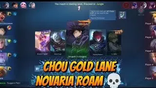 My teammate Chou gold lane and novaria roam  at the end  this happened #mobilelegends 