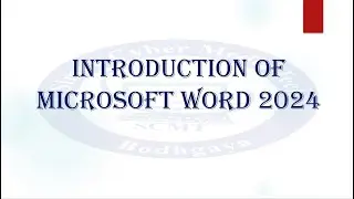 Introdcution Of Word 2024