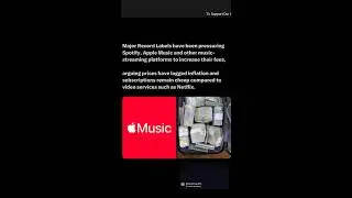 Record Labels Fed Up With Streaming Services Pricing 📱