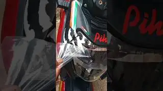 🔥#TVS Apache 160 cc bike#red#color #wrap#sticker #modified #viral#trending #shortvideo 💯🔥🌶️
