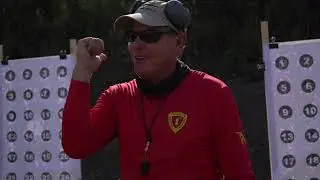 Why drop the gun out of the line of sight when shooting with iron sights?