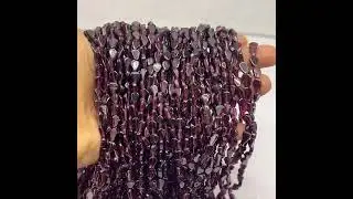 Garnet Gemstone Beads Strand Pear Shape 6x4 mm Plain Cut SI Clarity Burgundy Color Birthstone