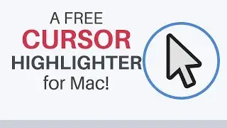 How to use a free cursor highlight tool in Mac! (OBS)