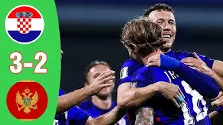 Croatia Vs Montenegro 3-2 Highlights HD Video|| Comeback Croatia From 2-0 🔥
