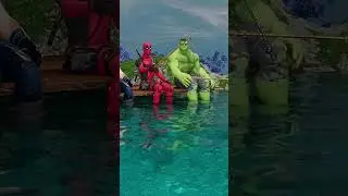 Wolverine vs Deadpool vs Hulk | Hulk catches a snake. Marvel Animation,#wolverine​,#deadpool​,#hulk​