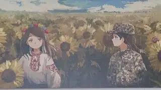 Japanese Artist Famous for Portraying Ukrainian Soldiers Visits Kyiv