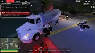 state troopers respond to a collapse bridge Roblox liberty county roleplay