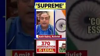 Abrogation of #370 has endorsement from people, parliament and judiciary  #amitraina #kashmir