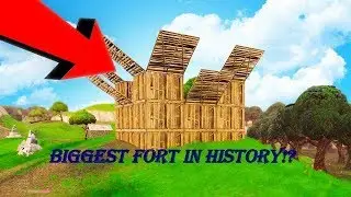 Biggest Fort In FORTNITE Whole of Wailing Woods Destroyed