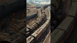 🚂 Mega Train in Action! Unbelievable Railway Engineering You Must See!