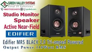Edifier MR5 2:0 Tri-amped Powered Studio Monitor Black Speakers Unboxing Review Video - Gvsbd.com
