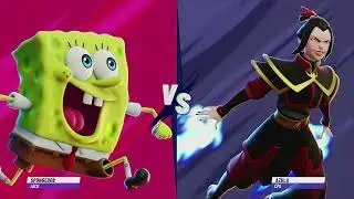 Nickelodeon All Star Brawl 2 SpongeBob VS Azula