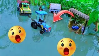 DIY Tractor Mini Village Rescue 🛠️ |  Science Project Model @MINQUBE