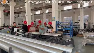 Mold spiral duct machine,spiral tube former #airdcut #hvac #machine