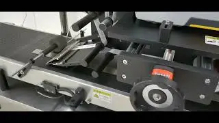 Real time printing and labeling machine for plastic bag doypack print and label applicator