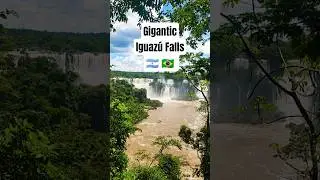 Gigantic Iguaz&uacute; Falls. #travel #argentina #brazil #waterfall #adventure #hiking #travelvlog #vlog