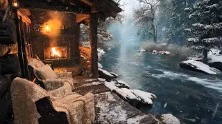 Cozy Winter Riverside Firepit & Nature Sounds: Your Secret Escape to Serenity