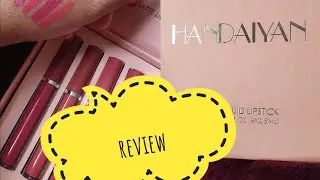HANDAIYAN Lipstick set review! lip swatches & quality!🤩💕
