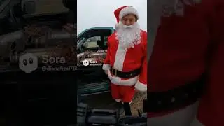 when #santa costume didn't pay off. #cops #trashy  #brainrot #stupide