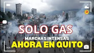 MARCHAS A ESTA HORA EN QUITO - Represi&oacute;n a adultos mayores