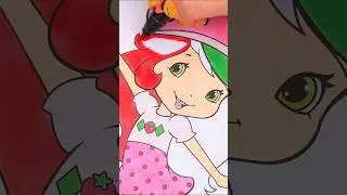 Coloring Strawberry Shortcake 🍰 #coloring #art #strawberryshortcake